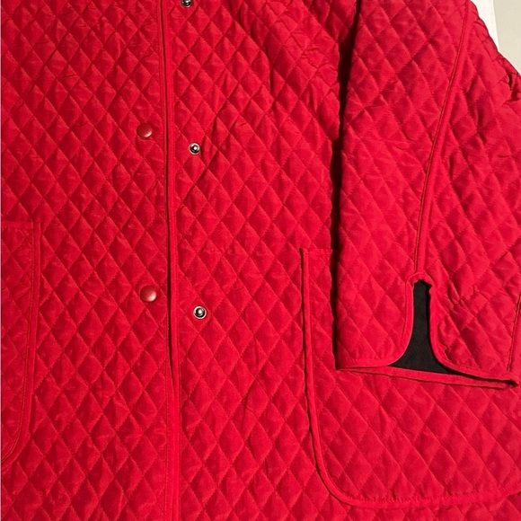 Jones New York Red Quilted Varsity Jacket - Picture 10 of 11